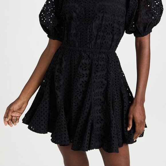 Rhode Rhode black eyelet backless dress with flared hem - Picture 7 of 10